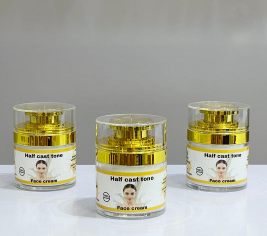 Halfcast yellow tone face cream